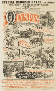 Grand Sporting and Military Show at Olympia in London, 1896. Creator: Unknown