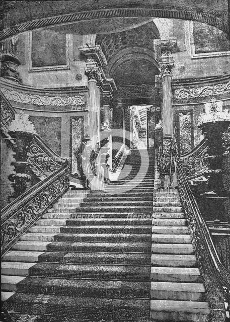 'Grand Staircase, Buckingham Palace', 1890. Artist: Unknown.