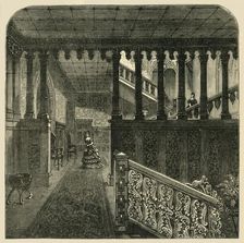 Grand Staircase, Holland House c1876. Creator: Unknown