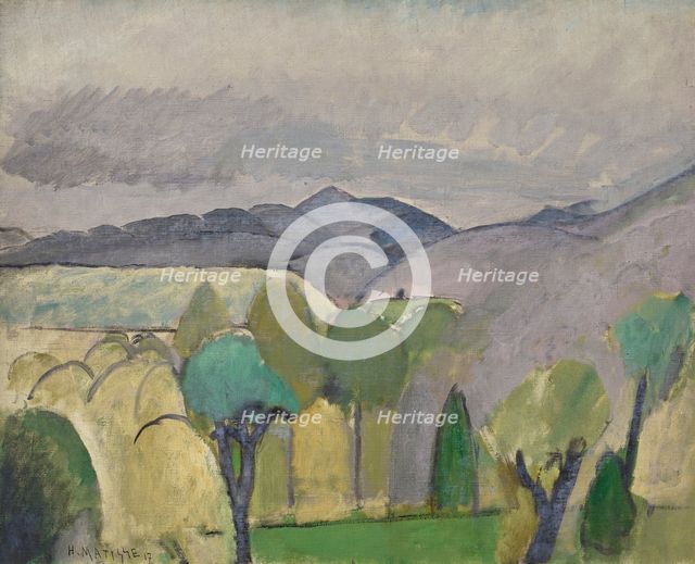Grand paysage aux arbres, 1918. Creator: Matisse, Henri (1869-1954).