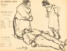 Grand-Papa; Si c'était, 1895. Creator: Henri-Gabriel Ibels