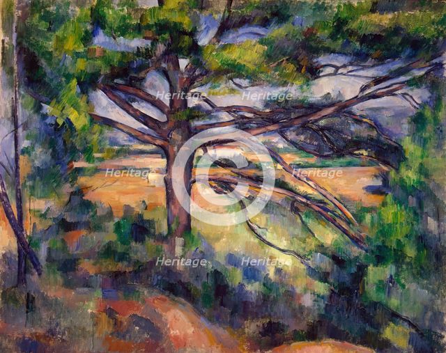 Grand pin et terres rouges, (Large Pine and Red Earth), 1896. Creator: Paul Cezanne.