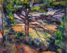 Grand pin et terres rouges, (Large Pine and Red Earth), 1896. Creator: Paul Cezanne