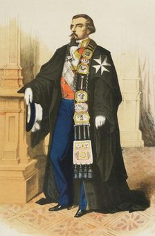 Grand Prior of the Order of Saint John of Jerusalem or of Malta, Madrid, Spain, 1865. Creator: Unknown