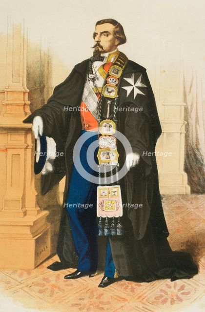 Grand Prior of the Order of Saint John of Jerusalem or of Malta, Madrid, Spain, 1865. Creator: Unknown.