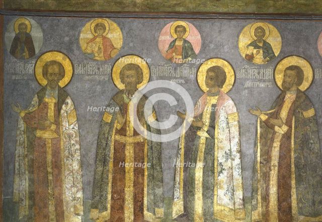 Grand Princes Vasiliy Yuryevich Kosoy, Yury of Zvenigorod, Dmitry Yurievich Krasny and Andrey Dmitri
