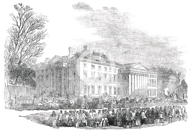 Grand Procession at Plymouth, on the First Despatch of the Cape Mails, 1850. Creator: Unknown.