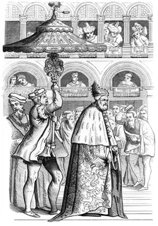 Grand procession of the Doge, Venice, Italy, 16th century (1849)