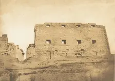 Grand Pylone du Palais de Karnac, Thèbes, 1849-50. Creator: Maxime du Camp