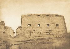 Grand Pylone du Palais de Karnac, Thèbes, 1849-50. Creator: Maxime du Camp