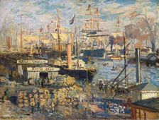 Grand Quai at Havre 1872. Artist: Claude Monet