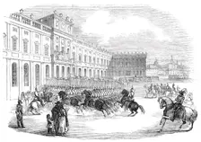 Grand Review at Madrid, 1845. Creator: Unknown