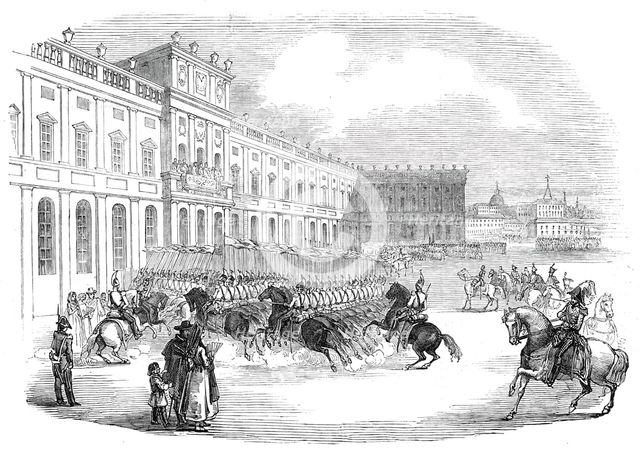 Grand Review at Madrid, 1845. Creator: Unknown.