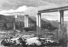 Grand River Railway-Bridge, Mauritius, destroyed by the late hurricane, 1868. Creator: Unknown