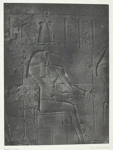 Grand Temple d'Isis à Philoe, Tôth Ibiocéphale; Nubie, 1849/51, printed 1852. Creator: Maxime du Camp