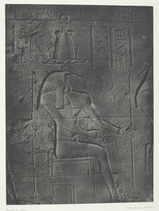 Grand Temple d'Isis à Philoe, Tôth Ibiocéphale; Nubie, 1849/51, printed 1852. Creator: Maxime du Camp