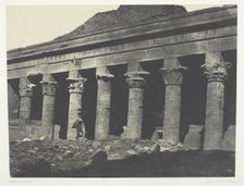 Grand Temple d'Isis à Philoe, Galerie Orientale; Nubie, 1849/51, printed 1852. Creator: Maxime du Camp