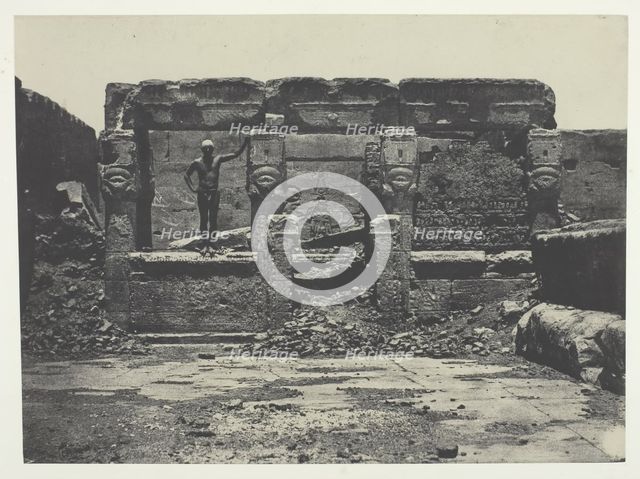 Grand Temple de Dendérah (Teutyres), Haute-Egypte, 1849/51, printed 1852. Creator: Maxime du Camp.