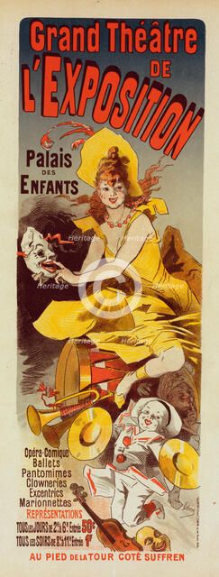 Grand Theater de l'Exposition, c.1890-1895. Creator: Chéret, Jules (1836-1932).