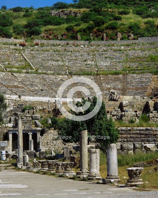 Grand Theatre, Ephesus, Anatolia, Turkey, 1999.  Creator: Unknown.