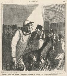 Grand train de plaisir, 19th century. Creator: Honore Daumier