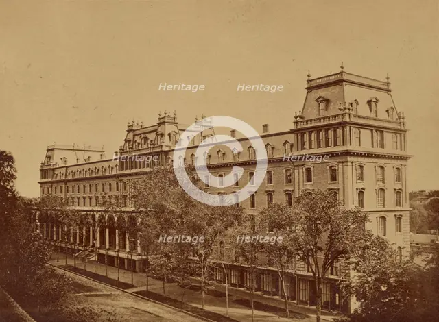 Grand Union Hotel at Saratoga Springs, N.Y., about 1880. Creator: Baker & Record.