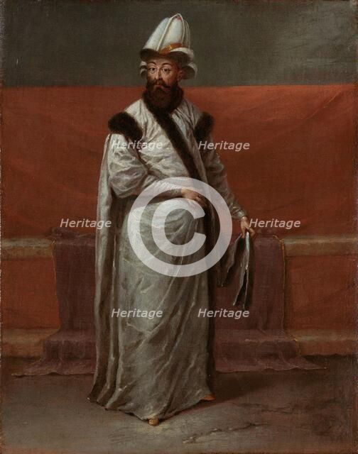 Grand Vizier Nevsehirli Damat Ibrahim Pasha, c.1727-c.1730. Creator: Jean Baptiste Vanmour.