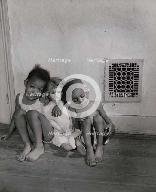 Grandchildren of Mrs. Ella Watson, a government charwoman, Washington, D.C., 1942. Creator: Gordon Parks.