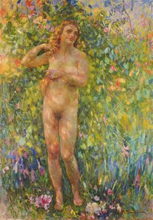 Grande nudo, before 1924. Creator: Nomellini, Plinio (1866-1943)
