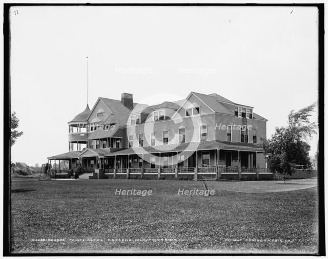 Grande Pointe Hotel, Harsens Isl'd., St. Clair River, between 1890 and 1901. Creator: Unknown.
