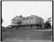 Grande Pointe Hotel, Harsens Isl'd., St. Clair River, between 1890 and 1901. Creator: Unknown