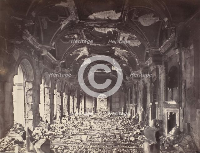Grande Salle du Conseil d'Etat, May 1871. Creator: Charles Soulier.