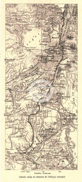 ''Grande vallee de fracture de lAfrique orientale; Afrique Australe', 1914. Creator: Unknown.