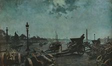 'Grandes Heures; Tandis que les plenipotentiaires allemands se preparent a signer la..., 1918. Creator: Unknown