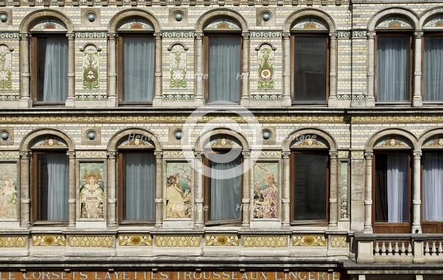 Grandes Magasins De Blanc, 32-34 Rue du Marche au Poulets, Brussels, (1896-1897), c2014-2017. Artist: Alan John Ainsworth.