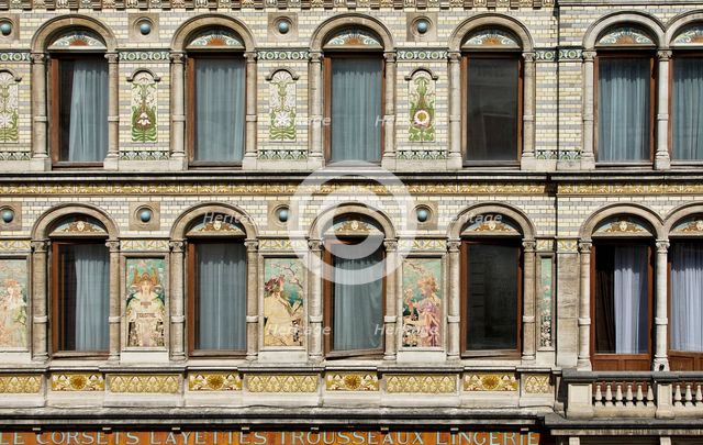 Grandes Magasins De Blanc, 32-34 Rue du Marche au Poulets, Brussels, (1896-1897), c2014-2017. Artist: Alan John Ainsworth.