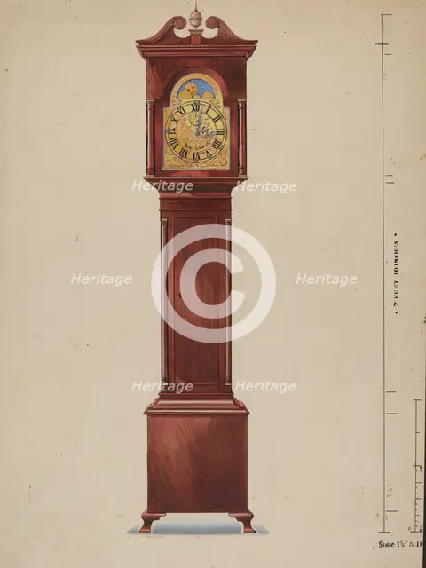 Grandfather Clock, 1936. Creator: Alfred Koehn.