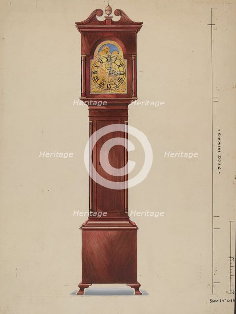 Grandfather Clock, 1936. Creator: Alfred Koehn.