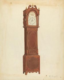 Grandfather Clock, c. 1935. Creator: Giacinto Capelli