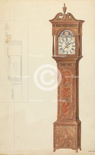 Grandfather Clock, c. 1935. Creator: Francis Law Durand.