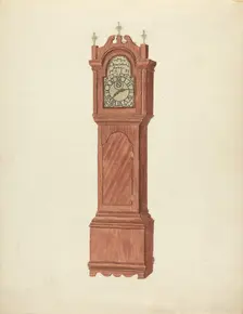 Grandfather Clock, c. 1935. Creator: Walter W. Jennings