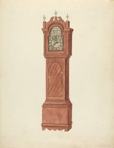 Grandfather Clock, c. 1935. Creator: Walter W. Jennings