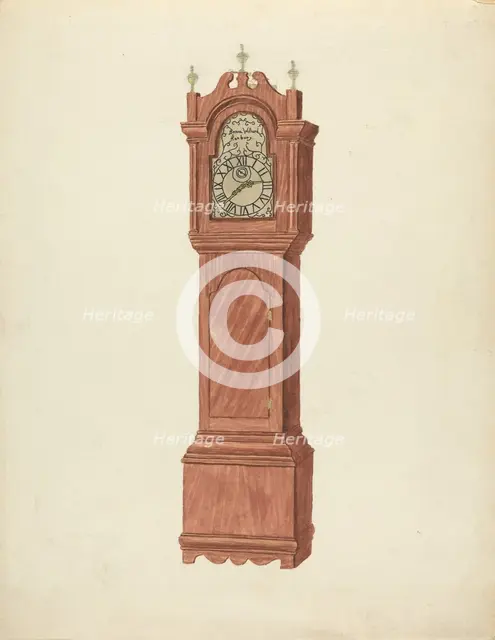 Grandfather Clock, c. 1935. Creator: Walter W. Jennings.