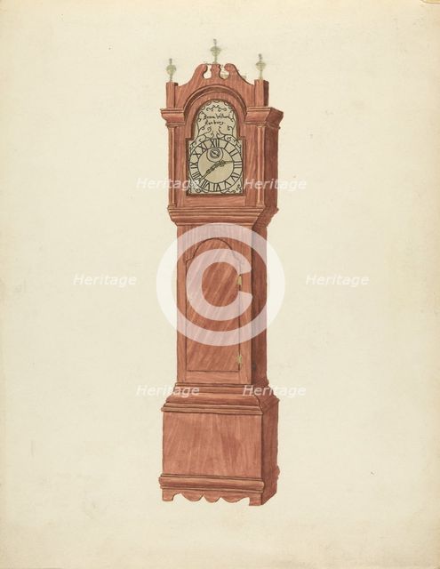 Grandfather Clock, c. 1935. Creator: Walter W. Jennings.