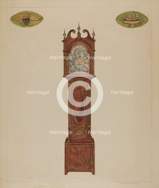 Grandfather Clock, c. 1936. Creator: A. Zaidenberg.
