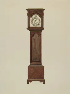 Grandfather Clock, c. 1936. Creator: Ernest A Towers Jr