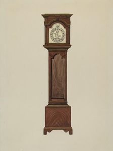 Grandfather Clock, c. 1936. Creator: Ernest A Towers Jr