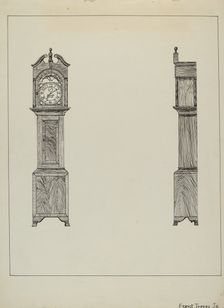 Grandfather Clock, c. 1936. Creator: Ernest A Towers Jr