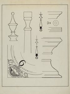 Grandfather Clock, c. 1936. Creator: Ernest A Towers Jr