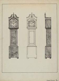 Grandfather Clock, c. 1936. Creator: Ernest A Towers Jr
